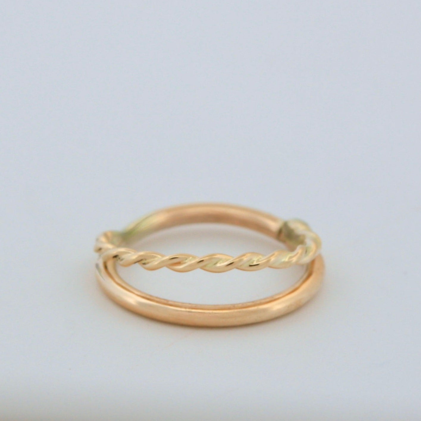 14k yellow gold stacking septum