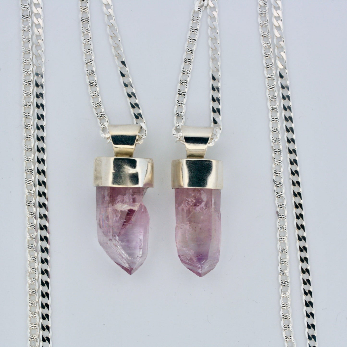sterling silver and amethyst necklace