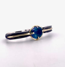 Load image into Gallery viewer, london blue topaz two finger ring
