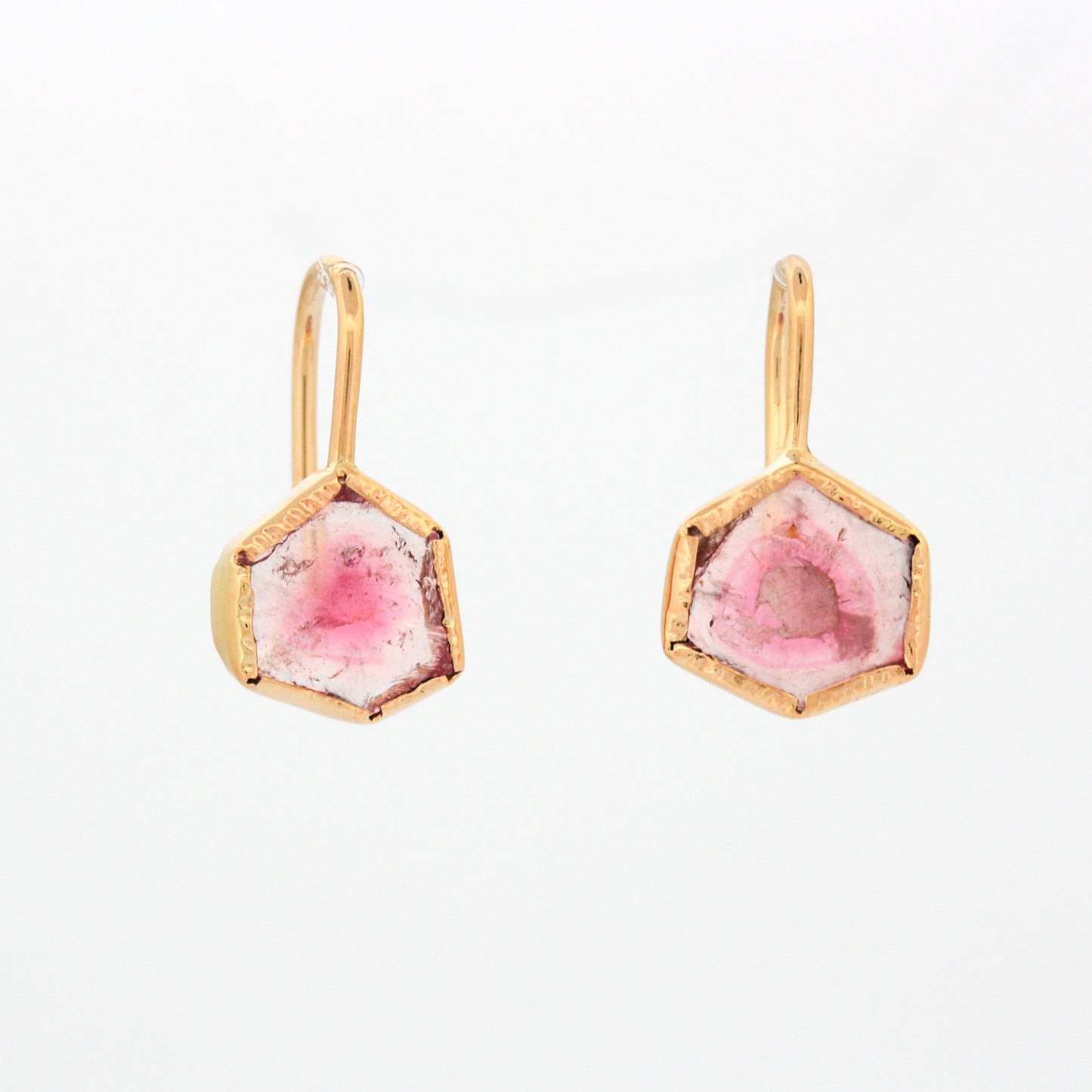 14k Yellow Gold Tourmaline Earrings