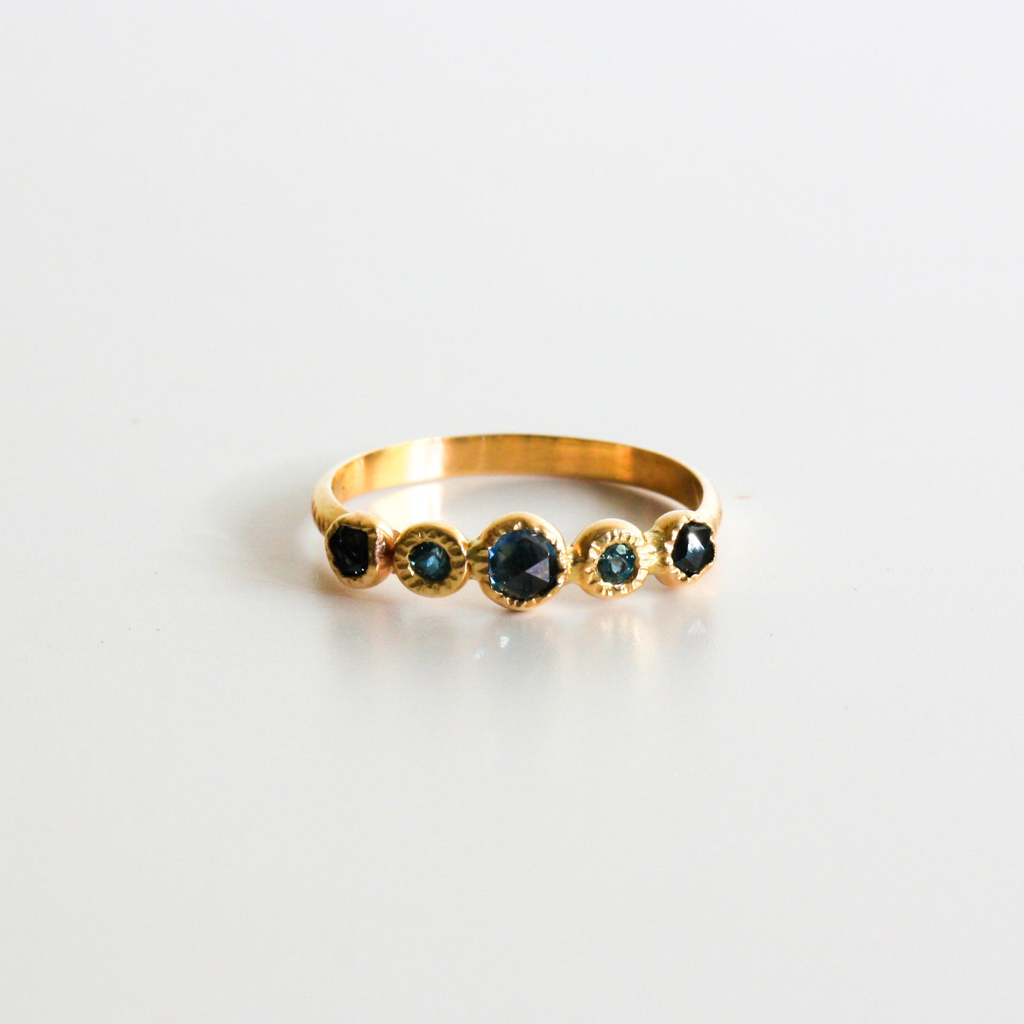 Montana Sapphire and 14k gold Ring