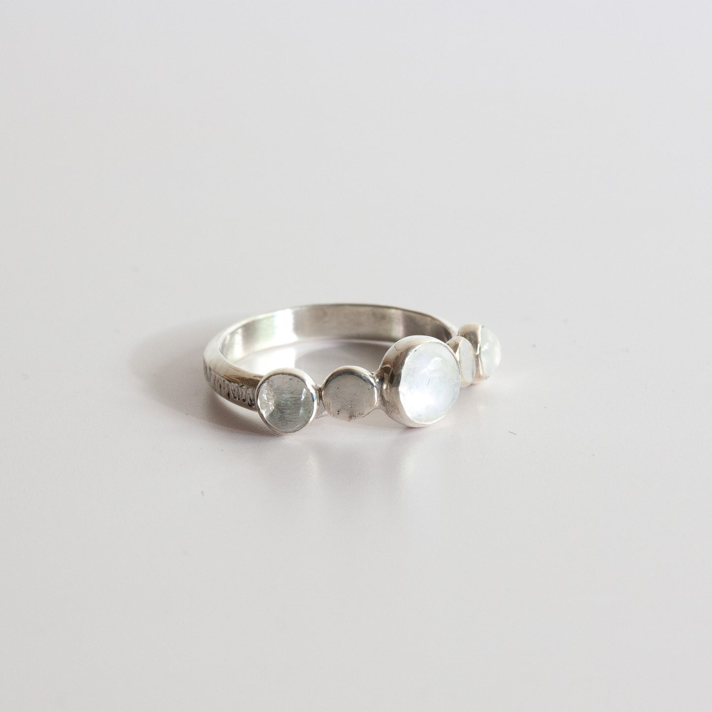 Silver Moonstone Ring
