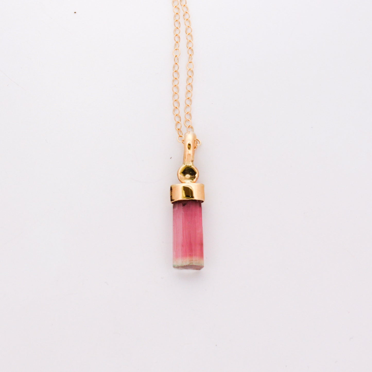 14k Gold & Tourmaline Pendant