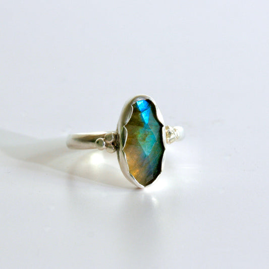 Sterling Silver & Labradorite Ring