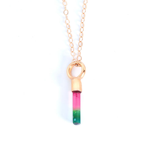 14k Yellow Gold Tourmaline Pendant