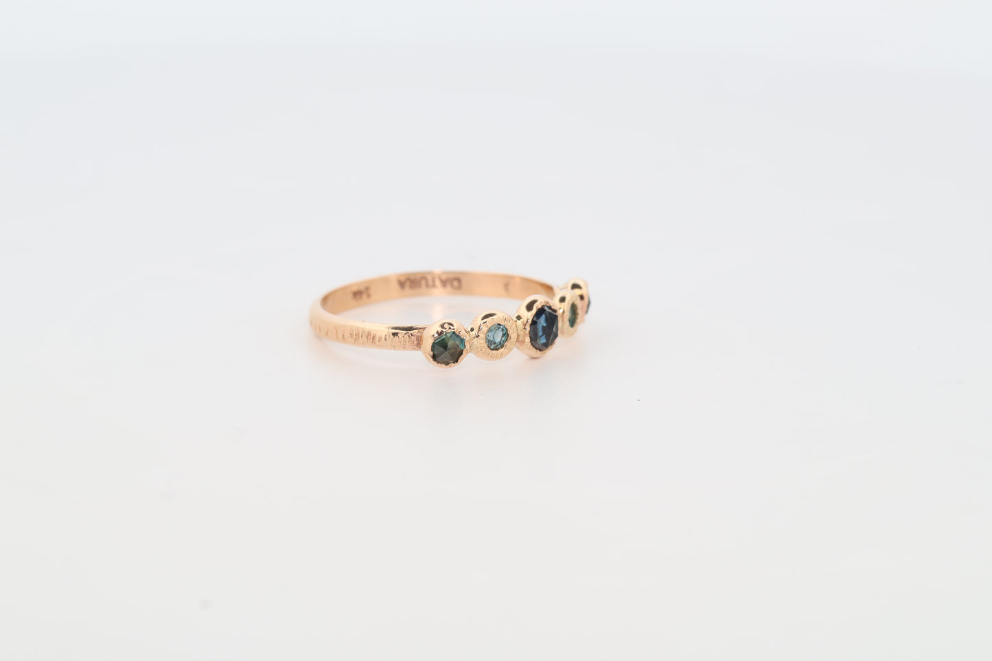 4mm Quinn Montana Sapphire and 14k Gold Ring