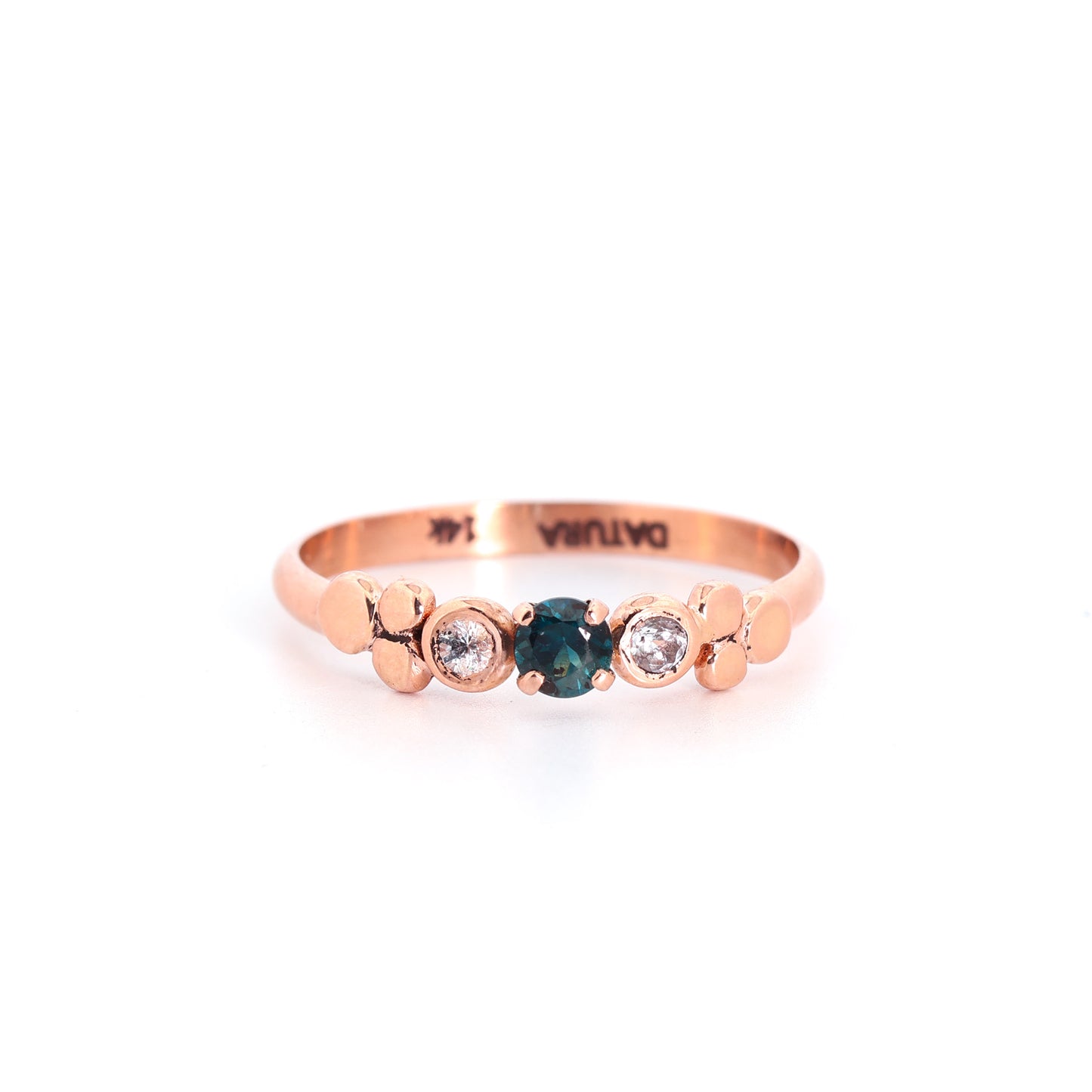 14k Rose Gold Sapphire Ring