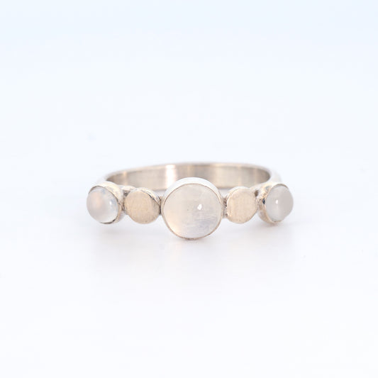 Silver Moonstone Ring