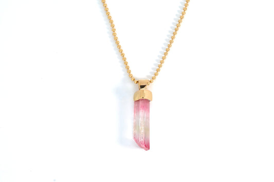 14k Yellow Gold Tourmaline Pendant