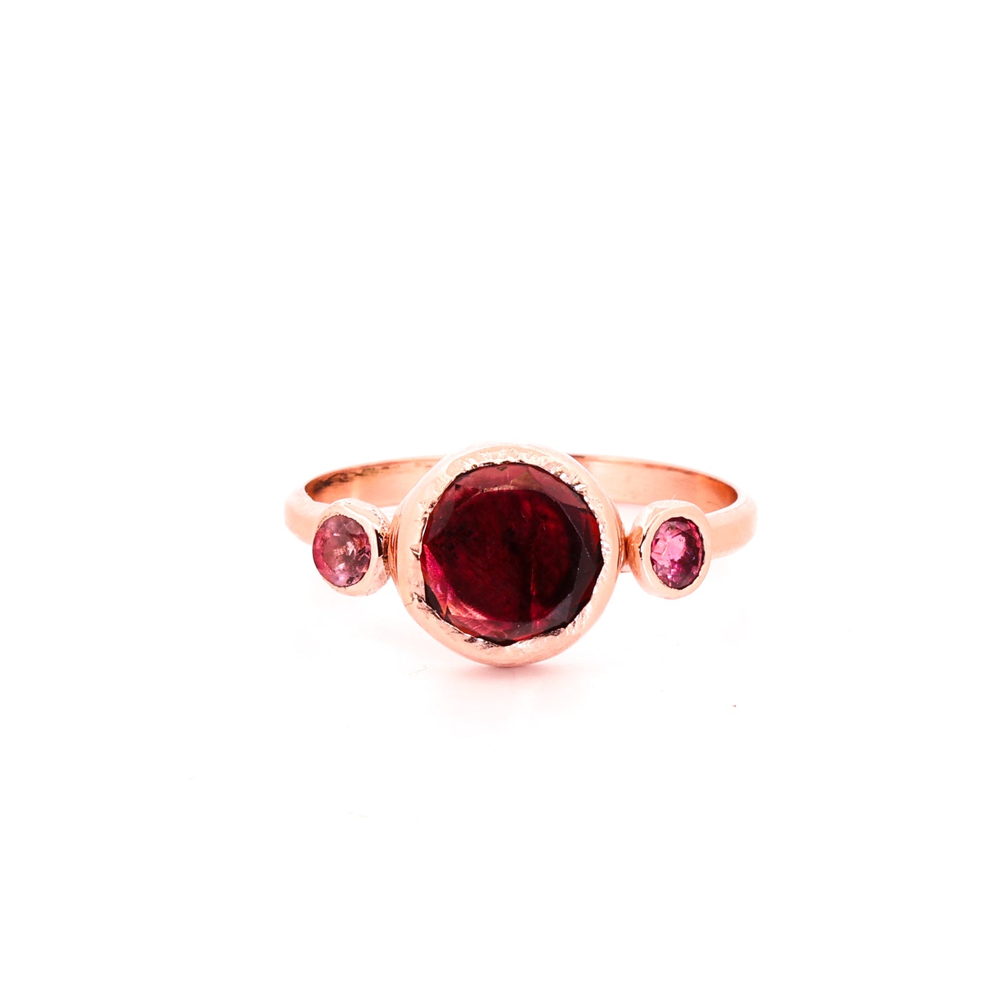 Rubellite Tourmaline 14k Rose Gold Ring