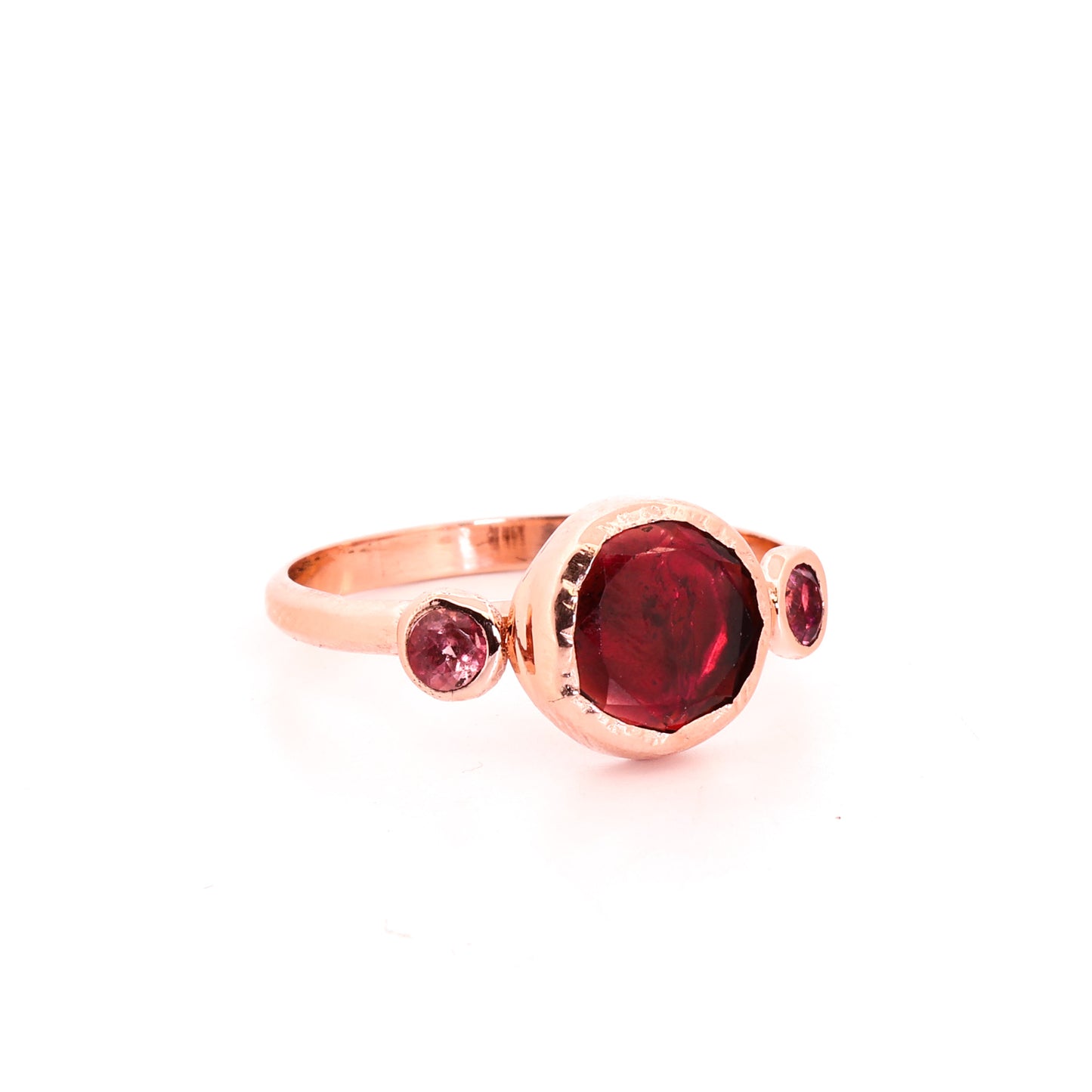Rubellite Tourmaline 14k Rose Gold Ring