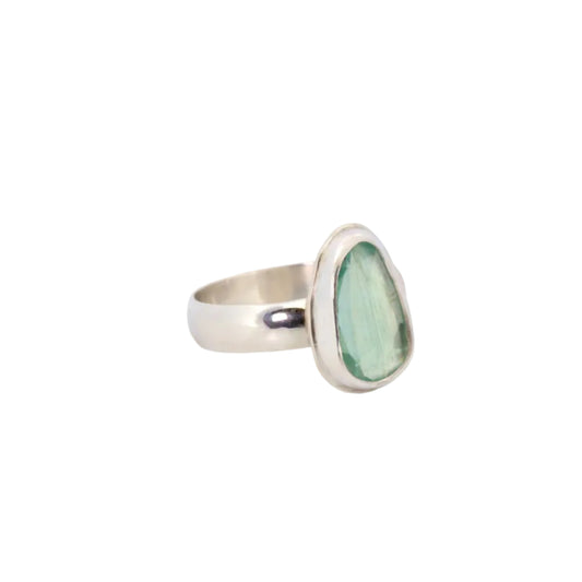 Aquamarine & Silver Ring