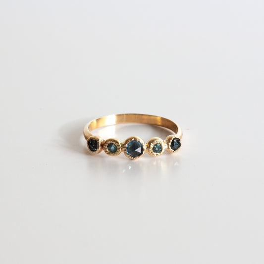 Montana Sapphire and 14k gold Ring
