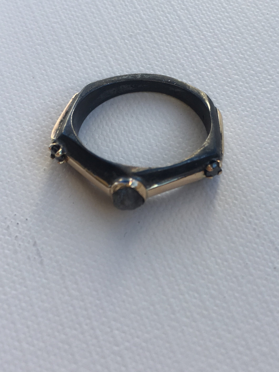 Sterling Silver and 14k gold Ring